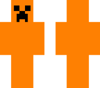 Orange Creeper minecraft skin