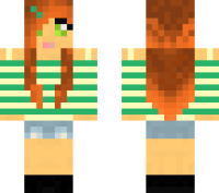 Ginger Girl minecraft skin