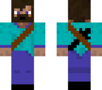 Steve With a beard and sword(Updated) minecraft skin